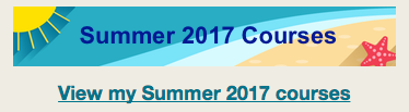 Look for the summer banner on the MyBb dashboard to access your summer courses